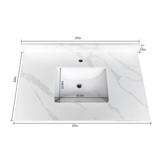 Bathroom Vanity Top With Undermount Single Bowl Sink