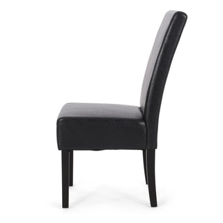 Contemporary Dining Chair With Rubberwood Legs (Set of 2)