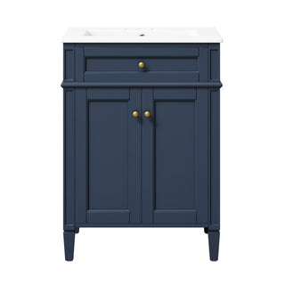 Modern Bathroom Vanity With Tip-Out Drawer And Soft-Close Hinges