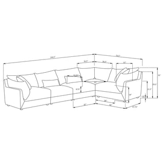 Tomasina - Modular Sectional Sofa With Cushions