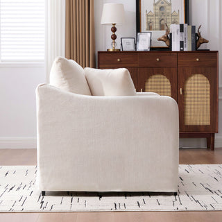Accent Chair With 2 Bolster Pillows