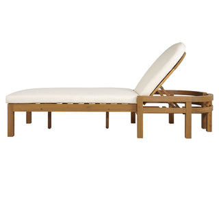 Outdoor Chaise Lounge With 5 Position Adjustable Backrest (Set of 2)