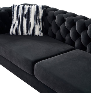 Chesterfield - Modern Tufted Living Room Sofa, 84.25''W Couch