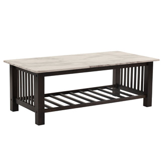 3 Piece Occasional Table Set, 1 Coffee Table And 2 End Tables, Open Storage Design - Walnut