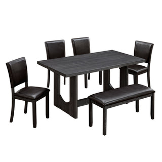 Dining Table Set, Rectangular Kitchen Table With Upholstered Chairs