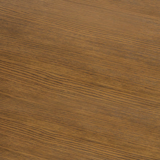 Portico - Half Pedestal Desk With Power / USB - Brown Oak