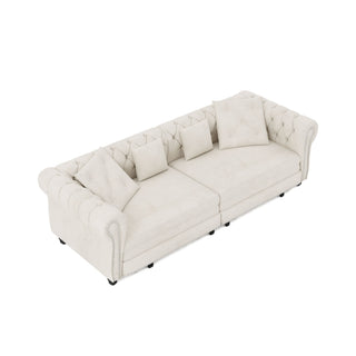 3 In 1 Pull Out Convertible Sleeper Sofa Bed, King Size, Chaise Lounge