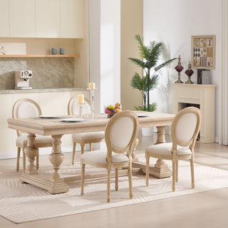 Upholstered With Round Back Dining Chairs (Set of 2)