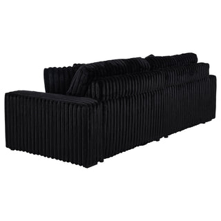 Clifford - Upholstered Dual Power Chaise Sofa - Black