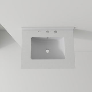 Basin Sink, 0.6" Ultra Thin Profile, Triple Faucet Holes