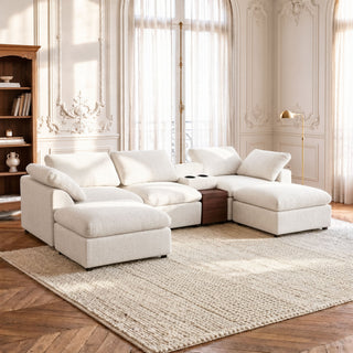 Modular Cloud Couch With Storage Console