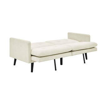 Easy Convert Futon Sofa With Tufted Back And Seat