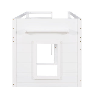 Loft Bed With Cabinet And Shelf