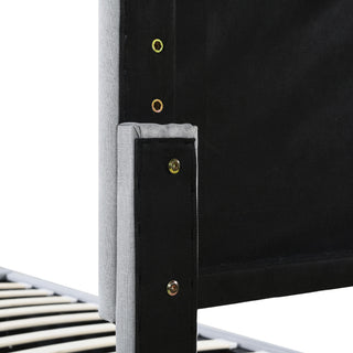 Upholstered Platform Bed With A Hydraulic Storage System