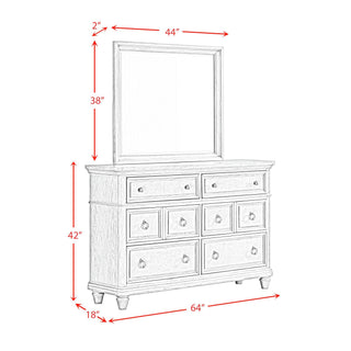 Whit-Ash - Panel Bedroom Set
