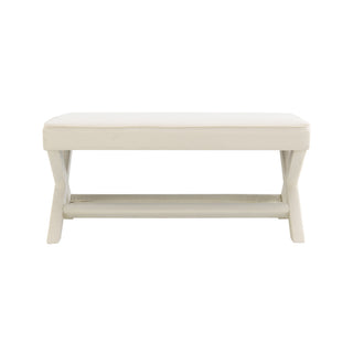 Comfort Double Bench Upholstered With X Crossed Legs