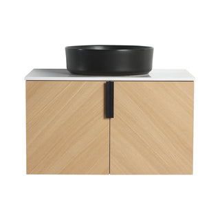Wall Mounted Bathroom Vanity With Art Sink