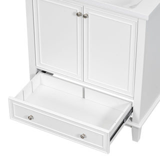 Modern Bathroom Vanity With Sink Combo, Multi Functional Cabinet With Doors And Drawer