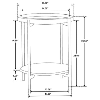 Cowper - Round End Table - Natural