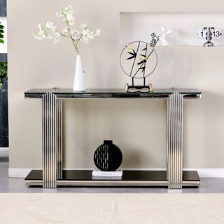 Console Table With Double Tier Storage