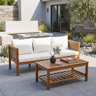 Patio Set Outdoor With Coffee Table And Cushions