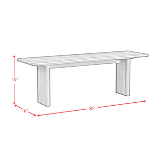Brisbane - Dining Bench - Brown