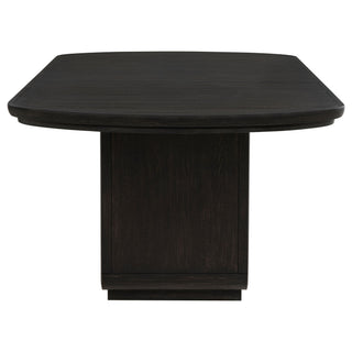 Bangor - Extension Dining Table With Pedestal Base - Black
