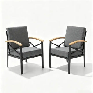Outdoor Patio Armchair, All Weather (Set of 2)