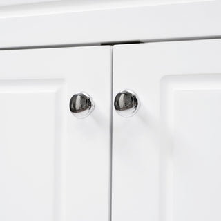 Bathroom Vanity & Sink, 6 Soft Close Drawers & Double Doors - White