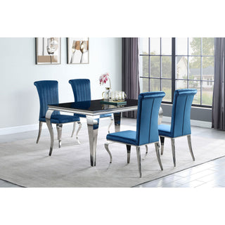 Dining Table - Black / Silver