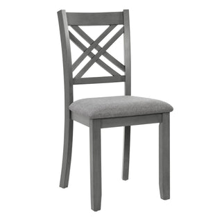 Kitchen Dining Set, Rectangular Dining Table & Upholstered Chairs