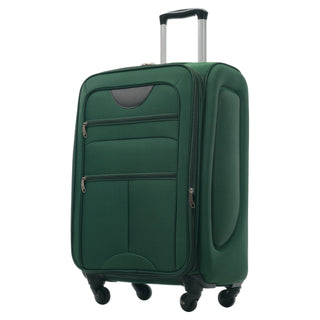Softside Luggage Expandable 3 Piece Set Upright Spinner Lightweight Suitcase
