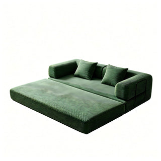 Convertible Sofa Bed With Removable Pillows