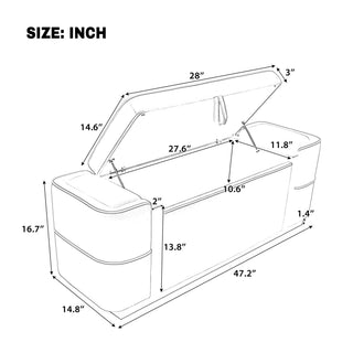 Storage Bench Upholstered Ottoman Bed End Bench With Lift Top Storage
