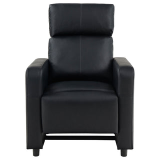 Warren - 4 Seater Home Theater With Wedge Console Recliners - Black