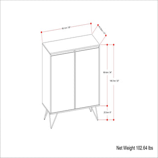 Hunter - Medium Storage Cabinet - Natural