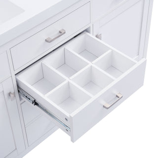 Bathroom Vanity Cabinet Only With Soft Closing Doors & Drawers, Adjustable Shelves - White