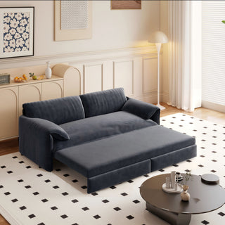 Queen Pull Out Sofa Bed With Side Storage