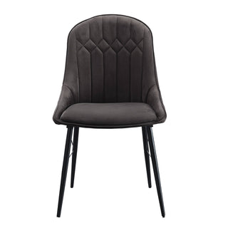 Abraham - Side Chair (Set of 2) - Black / Dark Gray