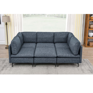 Upholstered Modular Sectional & Tall Legs