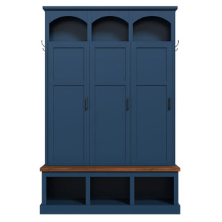 Classic Arched Design Hall Tree With 3 Hidden Storage