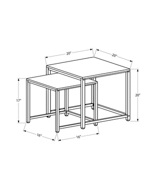 Nesting Table, Space-Saving Design Transitional (Set of 2)