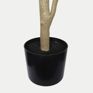 6Ft Real Touch Fake Fiddle Leaf Fig Tree In Pot, Indoor Decor For Home - Green Leaves