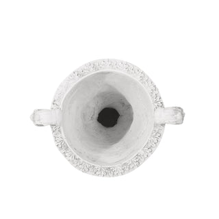 Roman Style Garden Urn Planter - Antique White