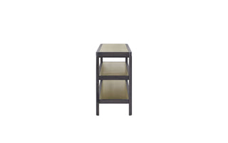 Console Table With Insets - Black