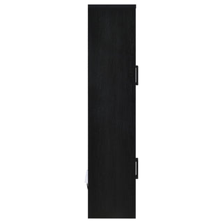 Shayne - 4 Door Display Cabinet With LED Lighting - Black
