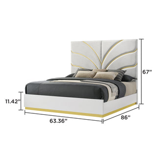 Giovanni - Bed With Oversized Upholstered Headboard