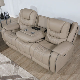 Power Motion Sofa Set With USB Ports And Adjustable Headrests