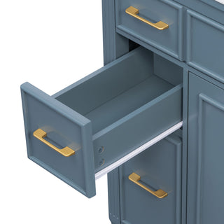 Freestanding Bathroom Vanity With Sink, Soft Close Door, Tip Out Drawer