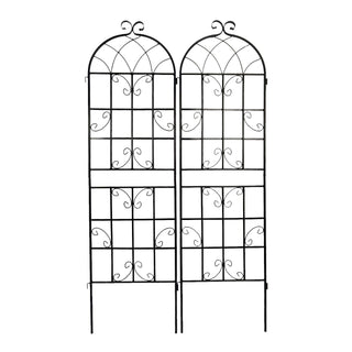 Metal Garden Rustproof Trellis For Climbing Plants Outdoor Flower Support